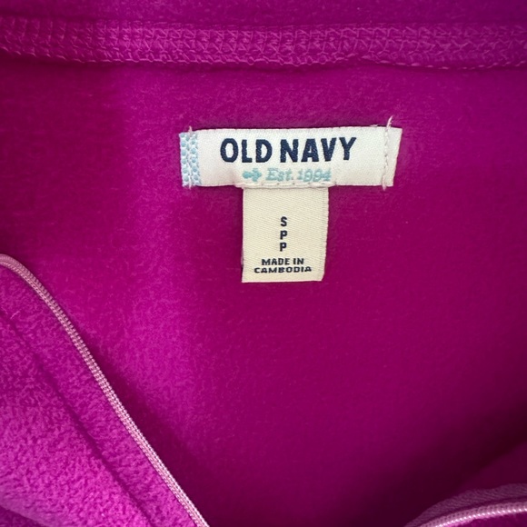 🩷NWT Old Navy quarter zip jacket/shirt in posh purple - Picture 3 of 5